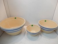 334 - SET OF NESTING BANDED BOWLS