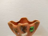 345 - DICKOTA SMALL FAN VASE, MOTTLED GLAZE
