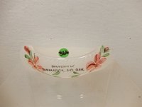 366 - SOUVINER OF BISMARCK CLAMBROTH GLASS CANOE