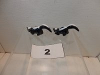 2 - ROSEMEADE SKUNK FIGURINES