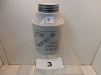 3- RED WING 1 QUART MASON JAR, BLACK INK, BOTTOM MARKED