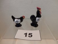 15 - ROSEMEADE COMICAL CHICKEN SHAKERS