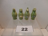 22 - ROSEMEADE SET OF 4 CANOPIC JARS