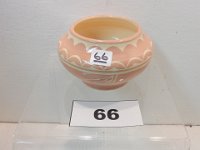 66 - WPA SCRAFFITO BOWL, SIGNED "ELK"