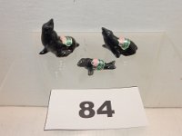 84 - ROSEMEADE SEAL FIGURINES/FAMILY OF 3