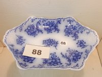 88 - FLOW BLUE PLATTER