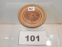101 - UND LOG CABIN PIN TRAY, SIGNED JULIA MATTSON