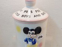 106 - WALT DISNEY LOLLIPOP CANISTER, DATED 1961