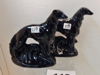 119 - ROSEMEADE WOLF HOUND BOOKENDS
