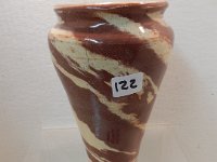 122 - WPA SWIRL VASE (DAMAGED)