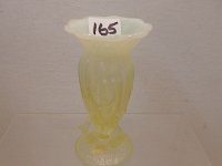 165 - VASELINE GLASS VASE