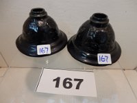 167 - DICKOTA BLACK CANDLEHOLDERS