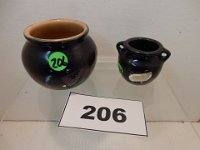 206 -DICKOTA SMALL VASE AND WHAT-NOT BOWL