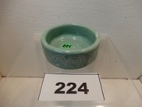 224 - UND HAND DECORATED BOWL, SIGNED FMT