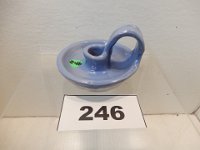 246 - UND CANDLE HOLDER, SIGNED BARBARA BAKER