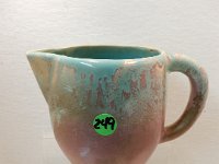 249 - WPA PITCHER WITH MOTTLED GLAZE
