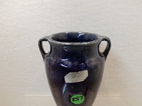 257 - DICKOTA DARK BLUE HANDLED VASE