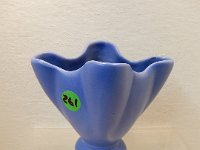 261 - DICKOTA SMALL BLUE FAN VASE
