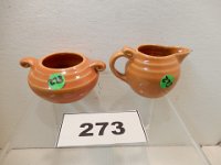 273 - DICKOTA CABLEWARE SUGAR AND CREAMER